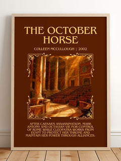 The October Horse Minimalist Book Poster by Colleen McCullough – image 2