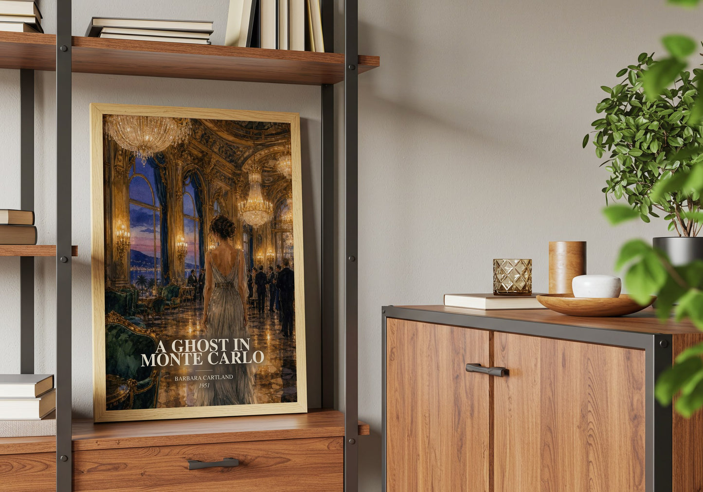 A Ghost In Monte Carlo book watercolour illustration paper finish options – matte satin gloss