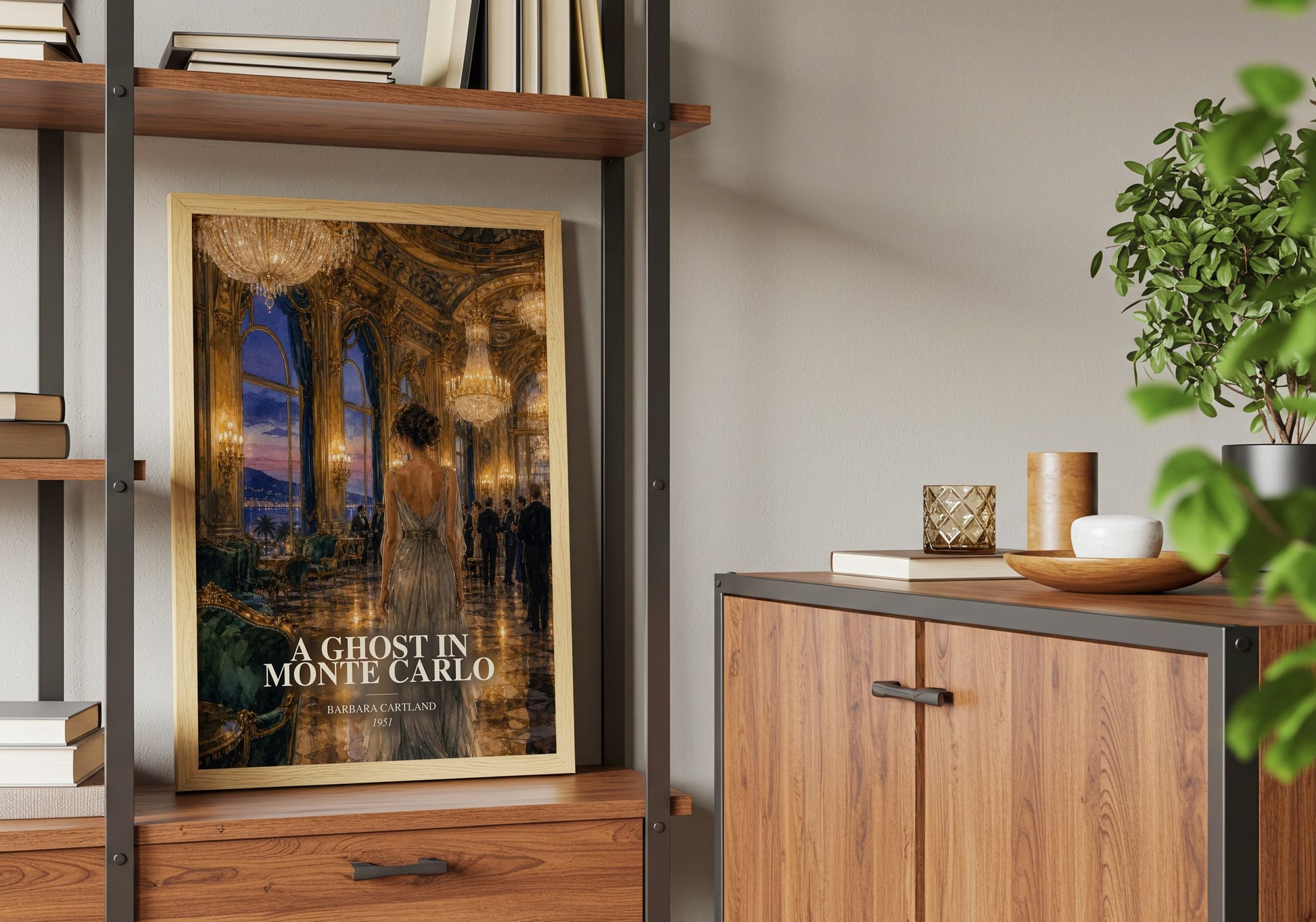 A Ghost In Monte Carlo book watercolour illustration paper finish options – matte satin gloss