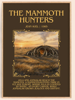 The Mammoth Hunters Minimalist Book Poster by Jean Auel – image 1
