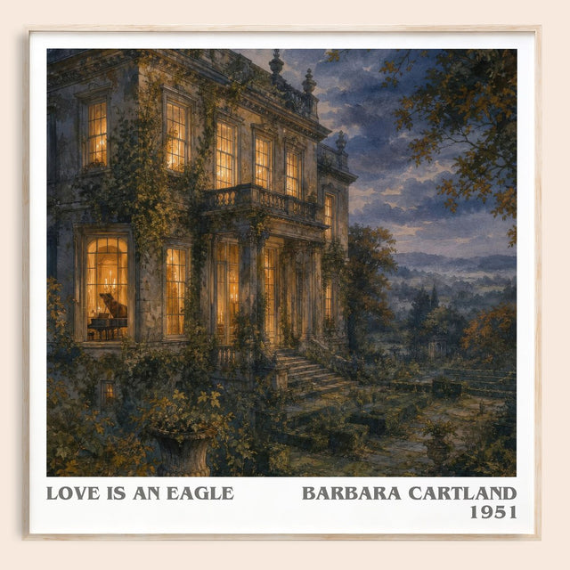 Love Is An Eagle Literary Art Print by Barbara Cartland