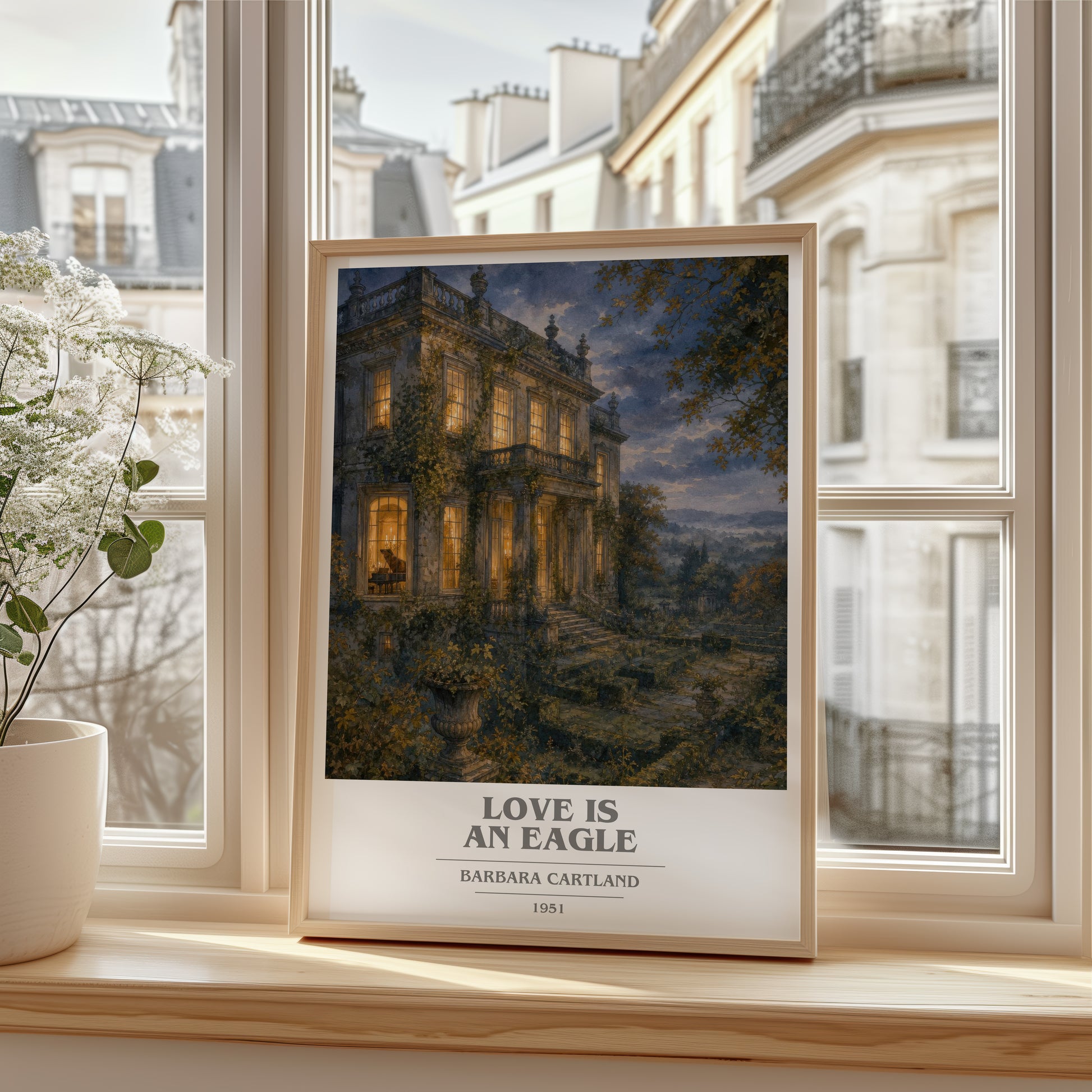 Love Is An Eagle book cover poster colour and style options – Barbara Cartland book art