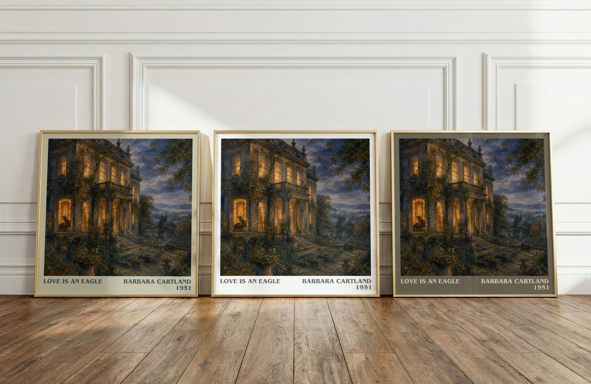 Love Is An Eagle literary art print colour and style options – Barbara Cartland book art