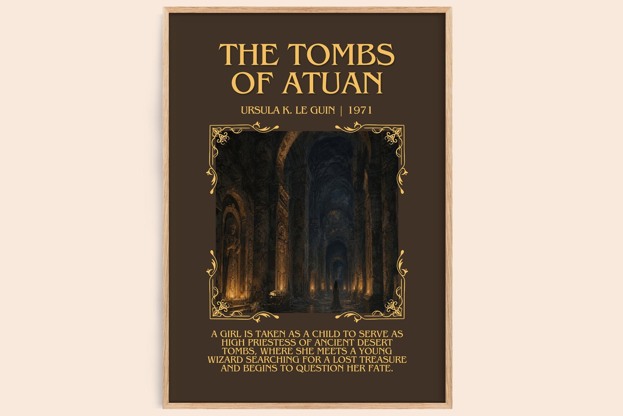 The Tombs of Atuan Minimalist Book Poster by Ursula K. Le Guin