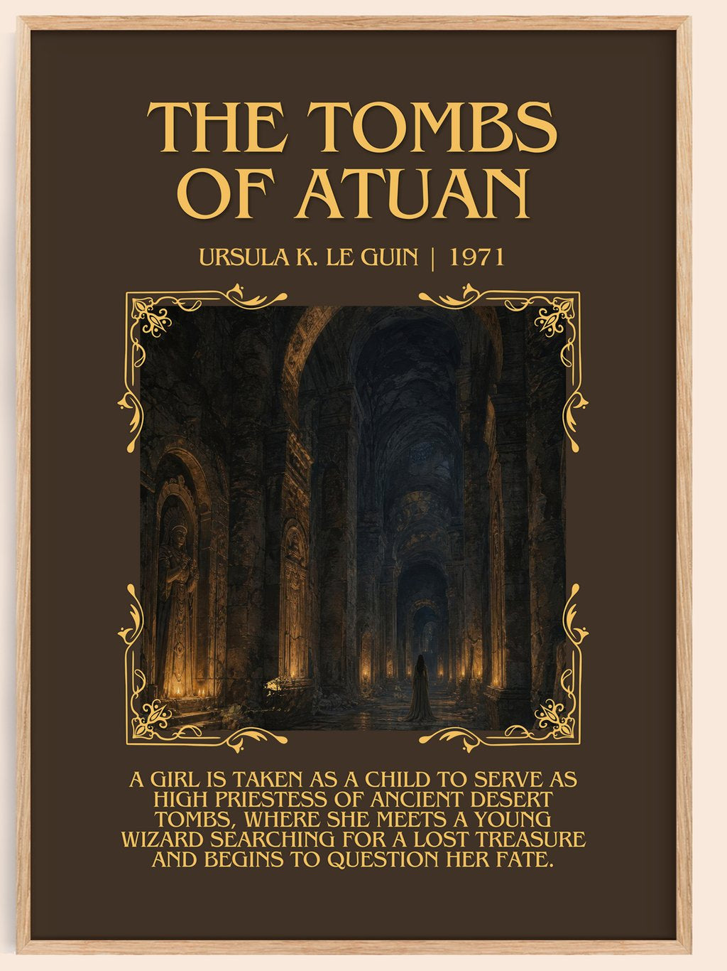 The Tombs of Atuan Minimalist Book Poster by Ursula K. Le Guin