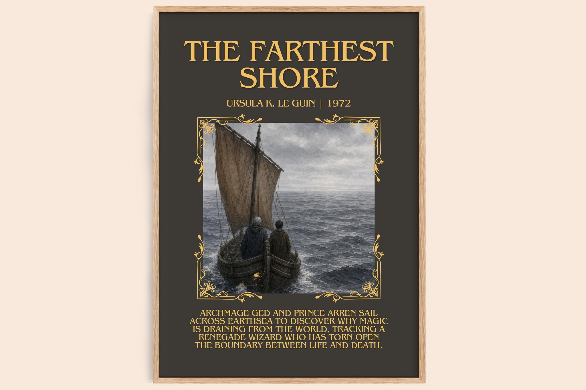 The Farthest Shore Minimalist Book Poster by Ursula K. Le Guin