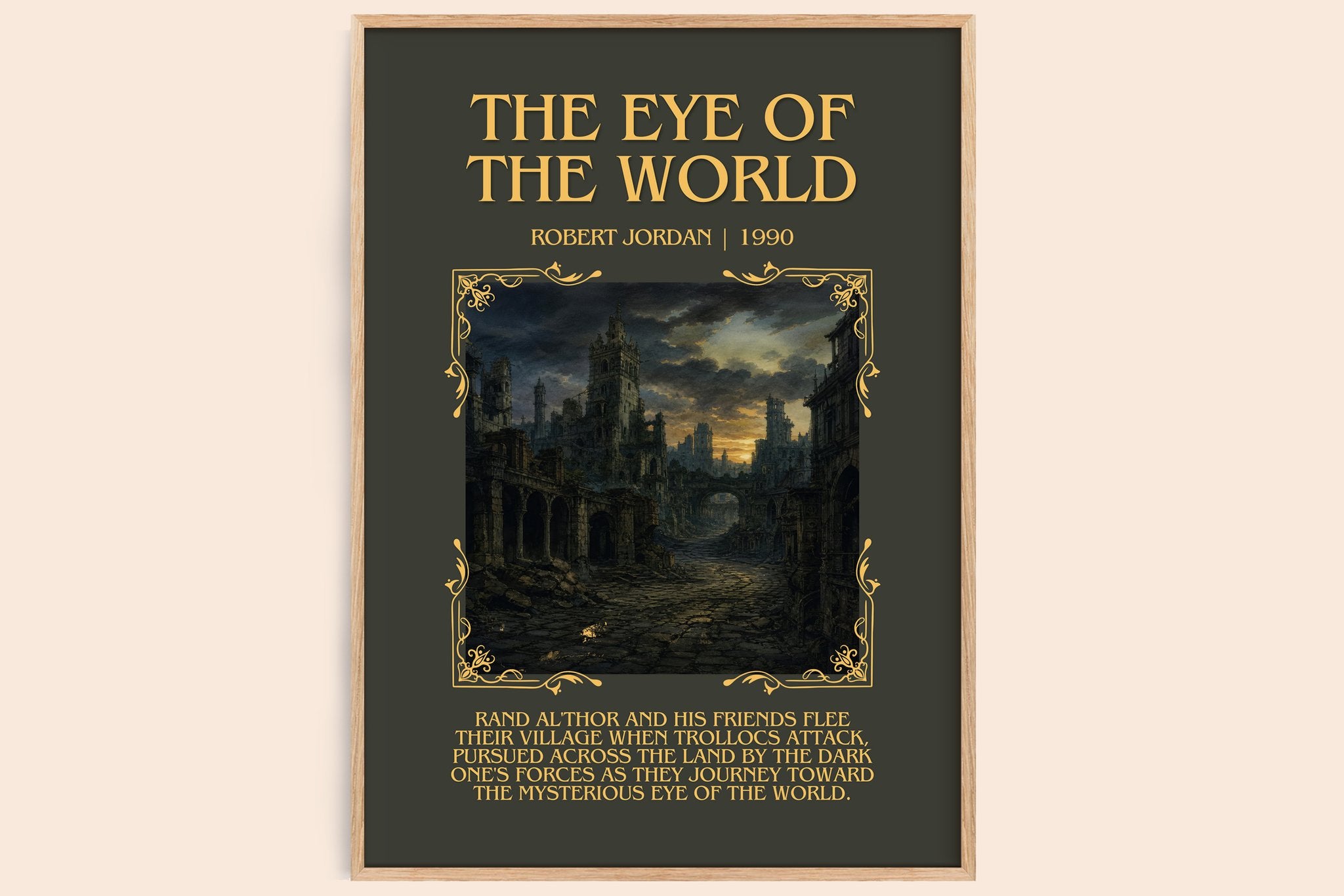 The Eye of the World Minimalist Book Poster by Robert Jordan