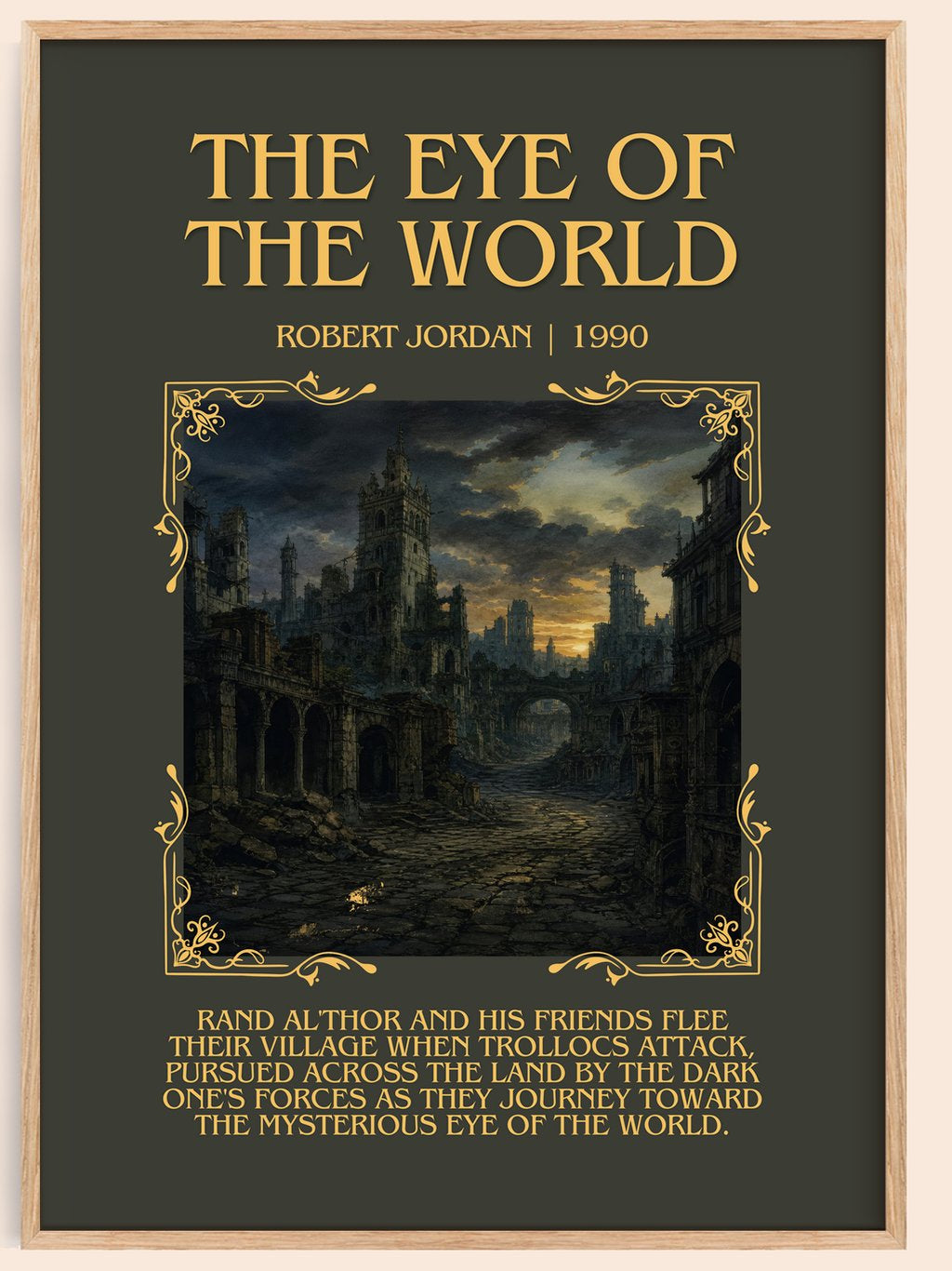 The Eye of the World Minimalist Book Poster by Robert Jordan
