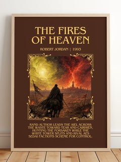 The Fires of Heaven Minimalist Book Poster by Robert Jordan – image 2