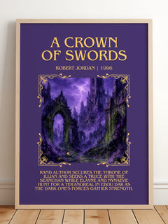 A Crown of Swords Minimalist Book Poster by Robert Jordan – image 2