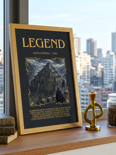 Legend Minimalist Book Poster by David Gemmell – image 3