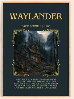 Waylander Minimalist Book Poster by David Gemmell – image 1