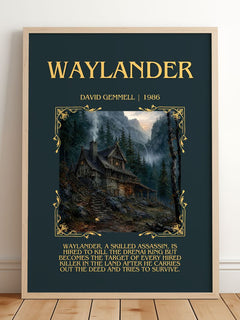 Waylander Minimalist Book Poster by David Gemmell – image 2