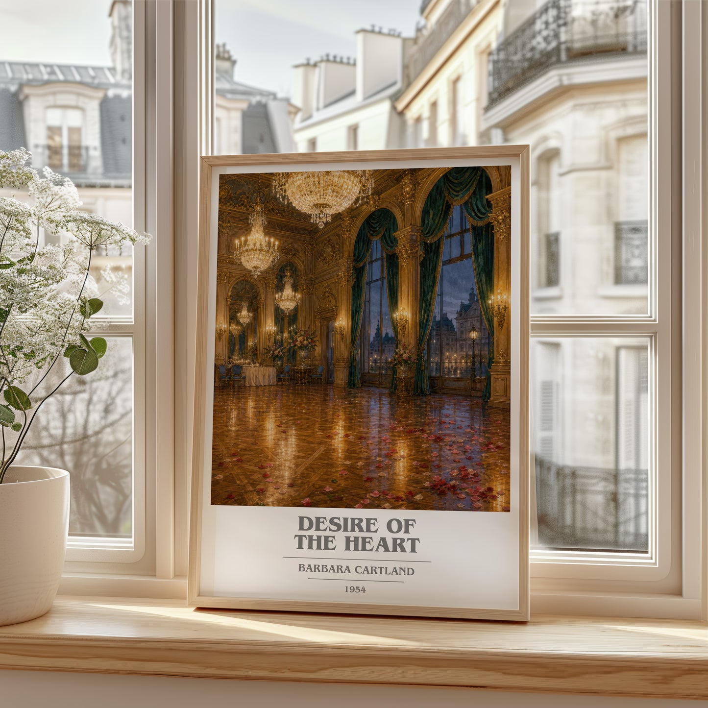 Desire Of The Heart book cover poster colour and style options – Barbara Cartland book art
