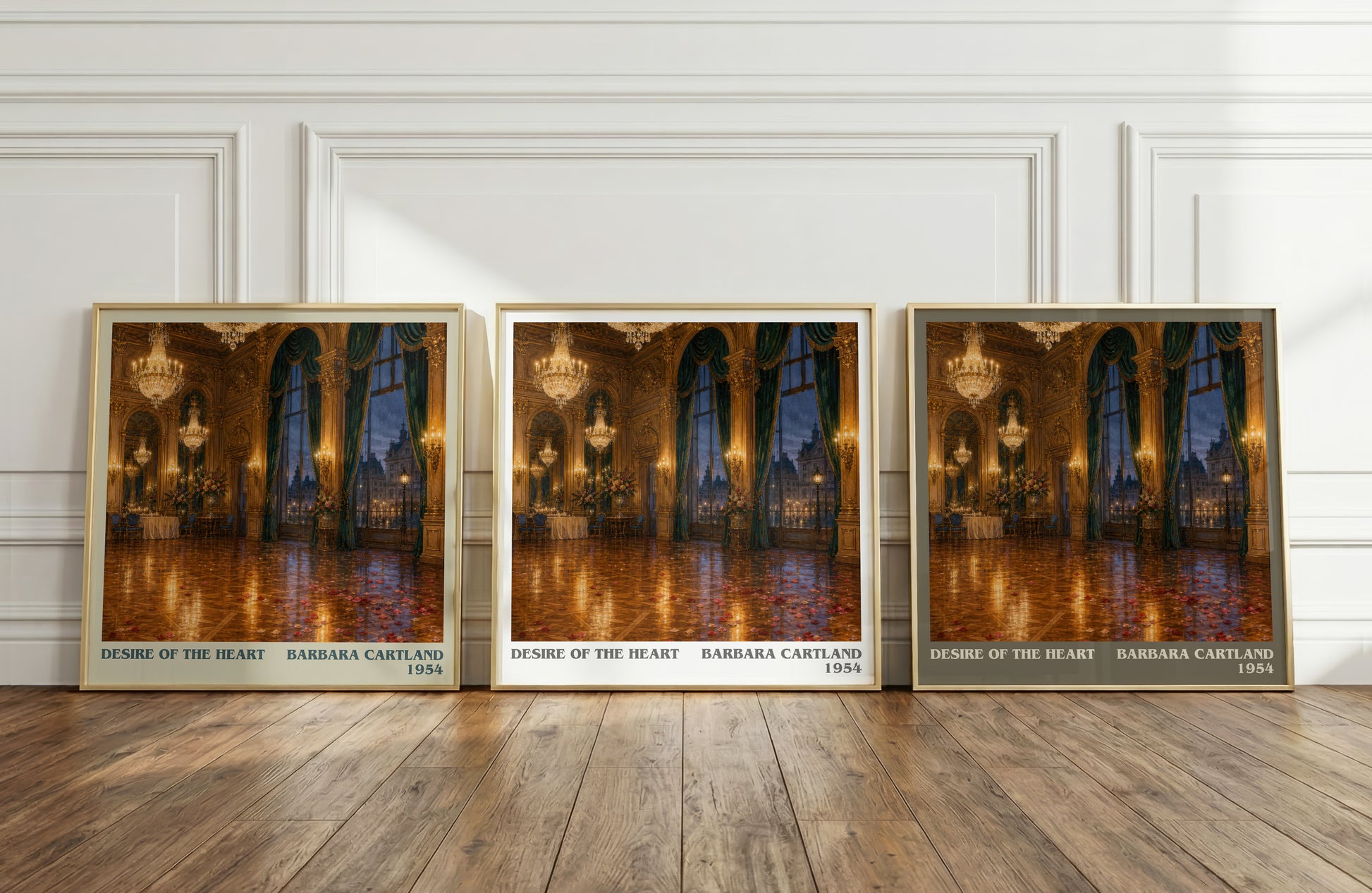 Desire Of The Heart literary art print colour and style options – Barbara Cartland book art