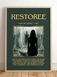 Restoree Minimalist Book Poster by Anne McCaffrey – image 2