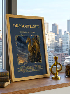 Dragonflight Minimalist Book Poster by Anne McCaffrey – image 3