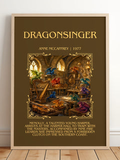 Dragonsinger Minimalist Book Poster by Anne McCaffrey – image 2