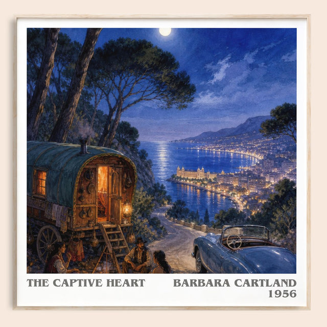 The Captive Heart Literary Art Print by Barbara Cartland