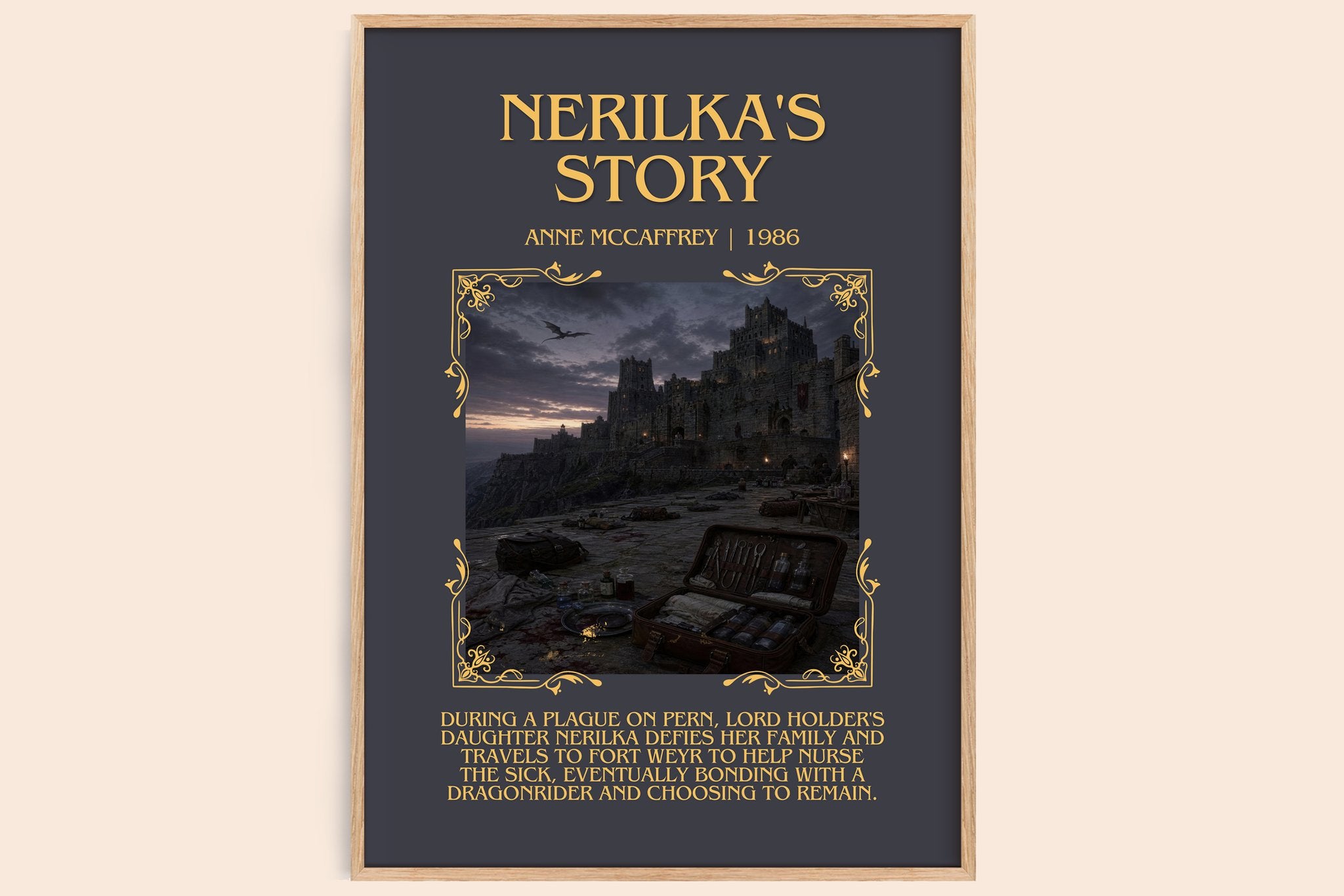 Nerilka's Story Minimalist Book Poster by Anne McCaffrey
