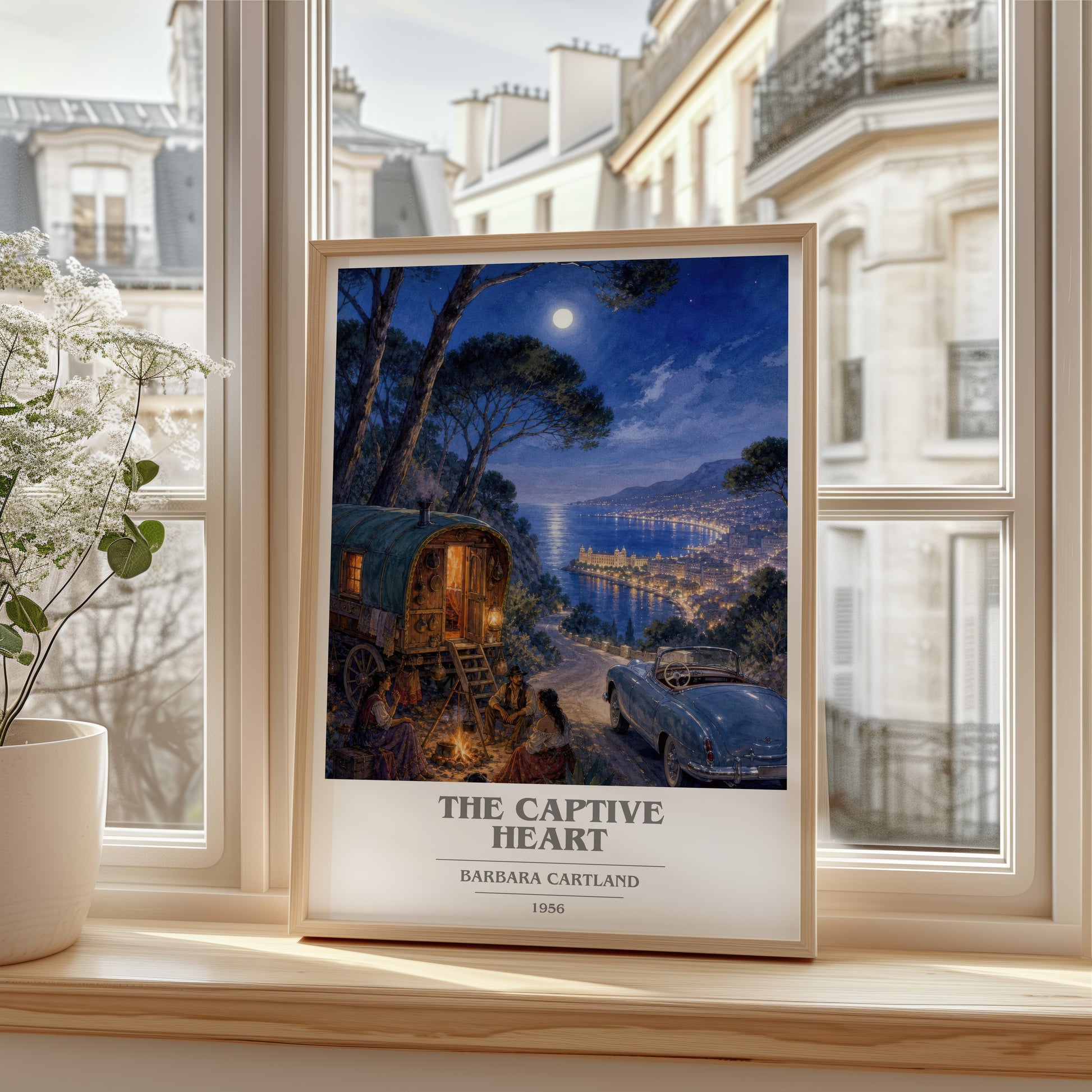 The Captive Heart book cover poster colour and style options – Barbara Cartland book art