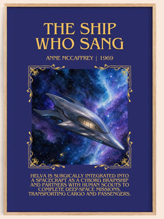 The Ship Who Sang Minimalist Book Poster by Anne McCaffrey – image 1