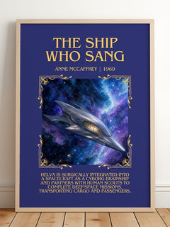The Ship Who Sang Minimalist Book Poster by Anne McCaffrey – image 2