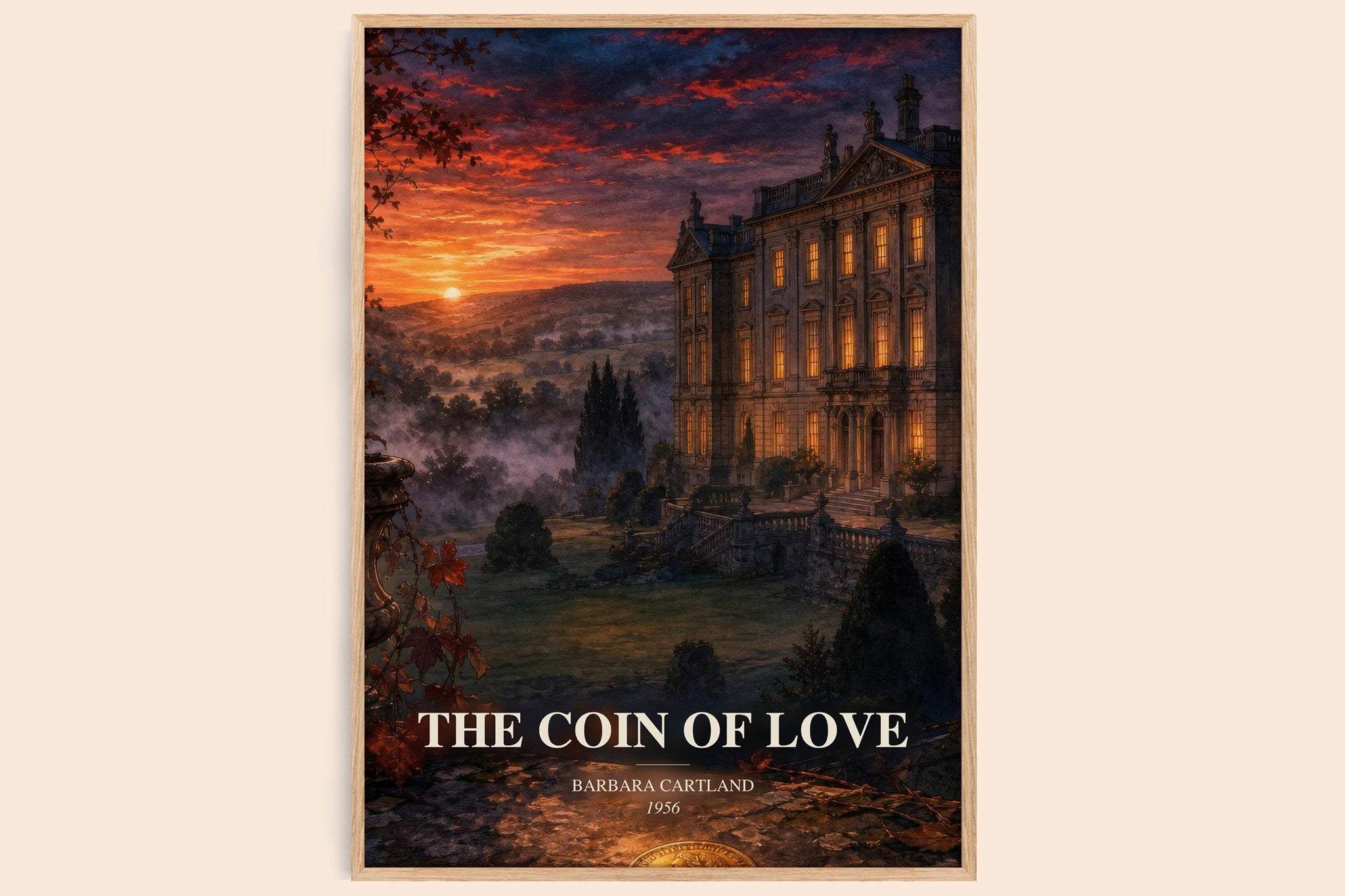 The Coin Of Love Book Watercolour Illustration by Barbara Cartland