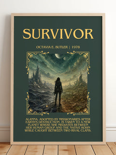 Survivor Minimalist Book Poster by Octavia E. Butler – image 2