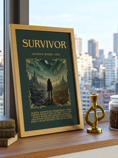 Survivor Minimalist Book Poster by Octavia E. Butler – image 3