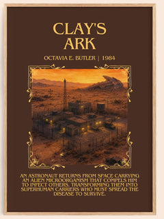 Clay's Ark Minimalist Book Poster by Octavia E. Butler – image 1