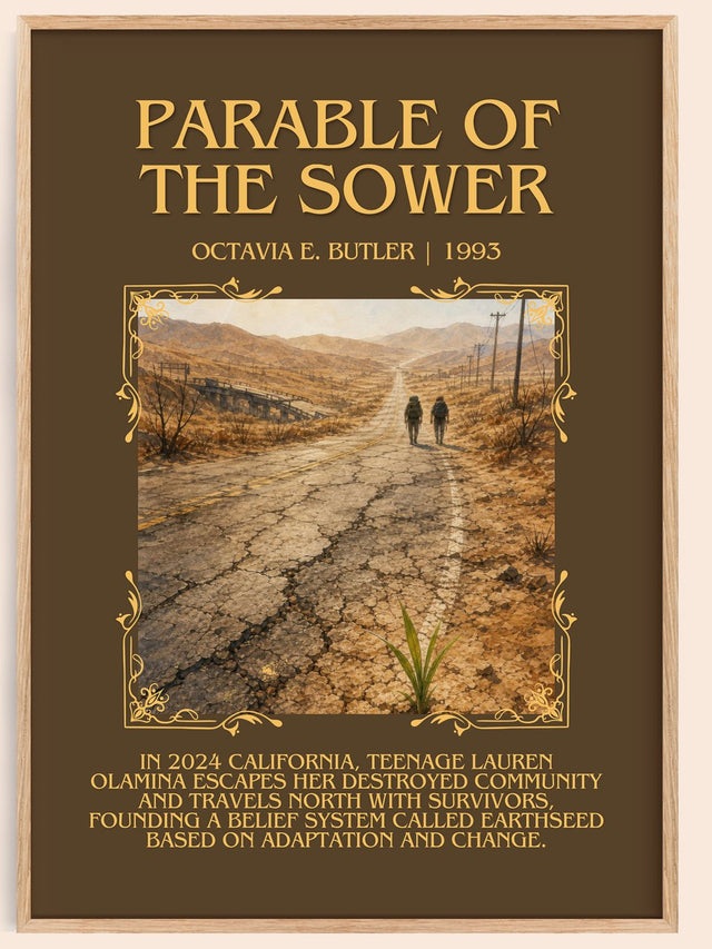 Parable of the Sower Minimalist Book Poster by Octavia E. Butler
