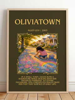 Oliviatown Minimalist Book Poster by Allen Levi – image 2