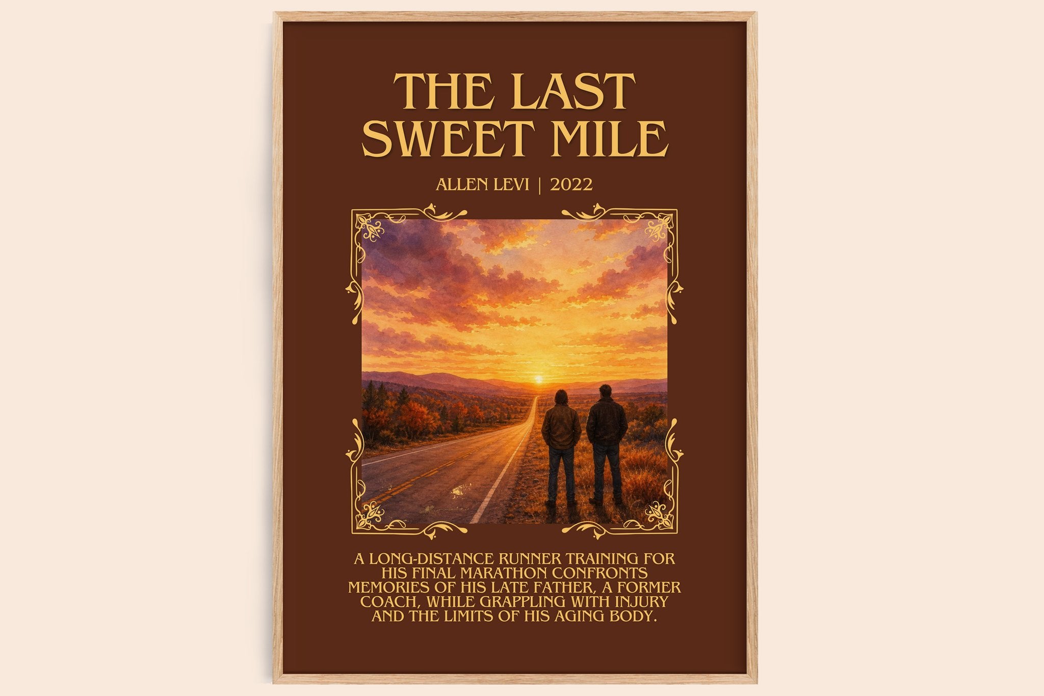 The Last Sweet Mile Minimalist Book Poster by Allen Levi