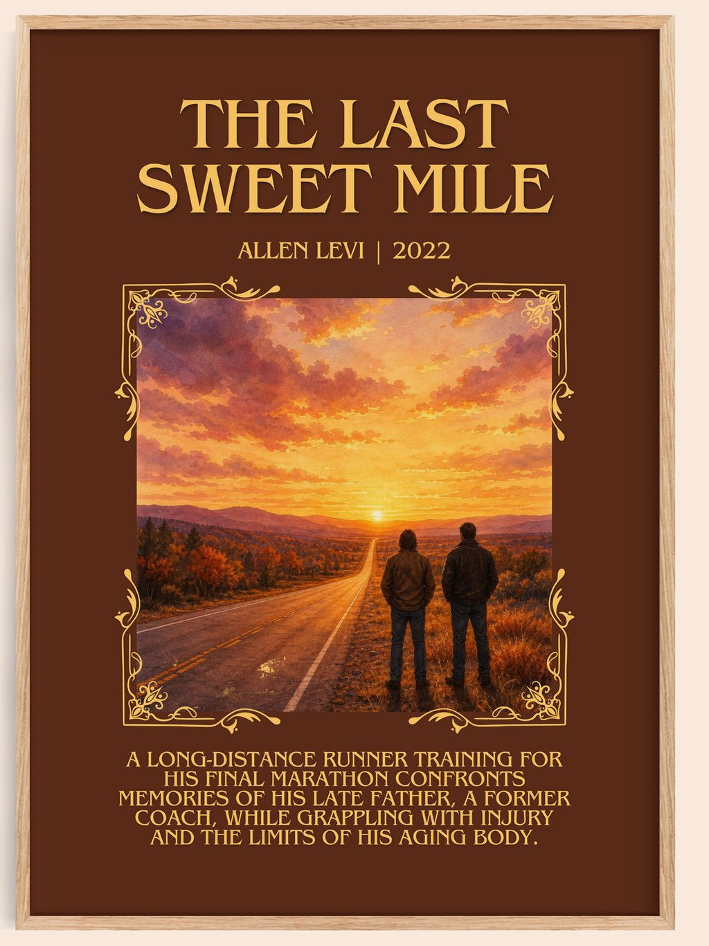 The Last Sweet Mile Minimalist Book Poster by Allen Levi – book poster