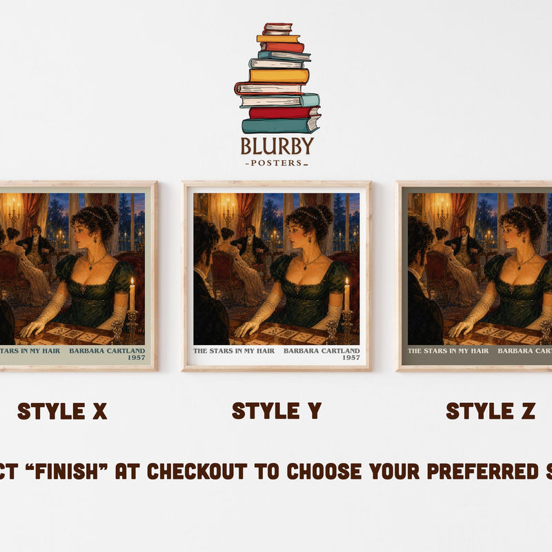 The Stars In My Hair literary print in frame leaning in hallway – romance wall art