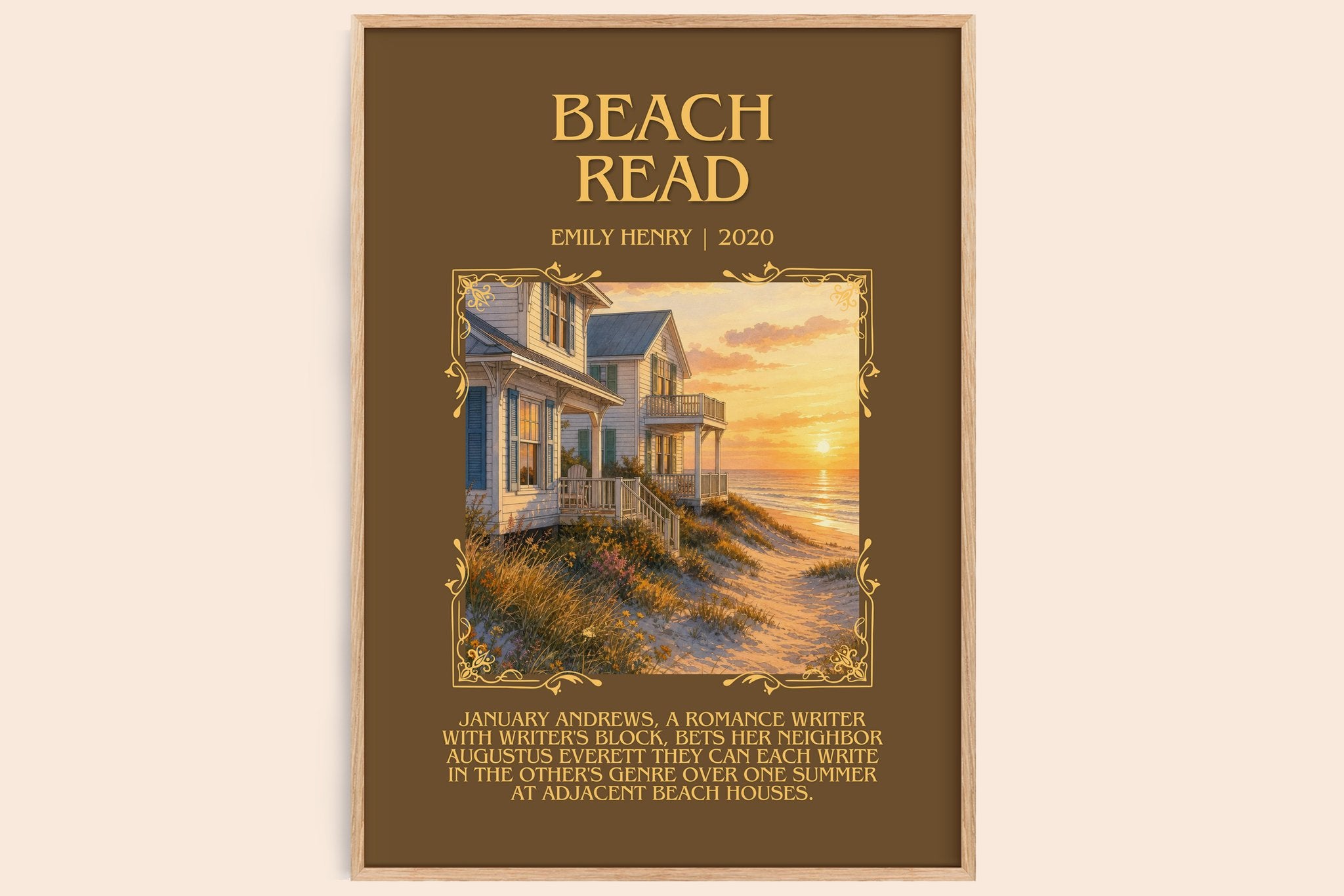 Beach Read Minimalist Book Poster by Emily Henry