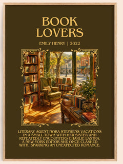 Book Lovers Minimalist Book Poster by Emily Henry – image 1