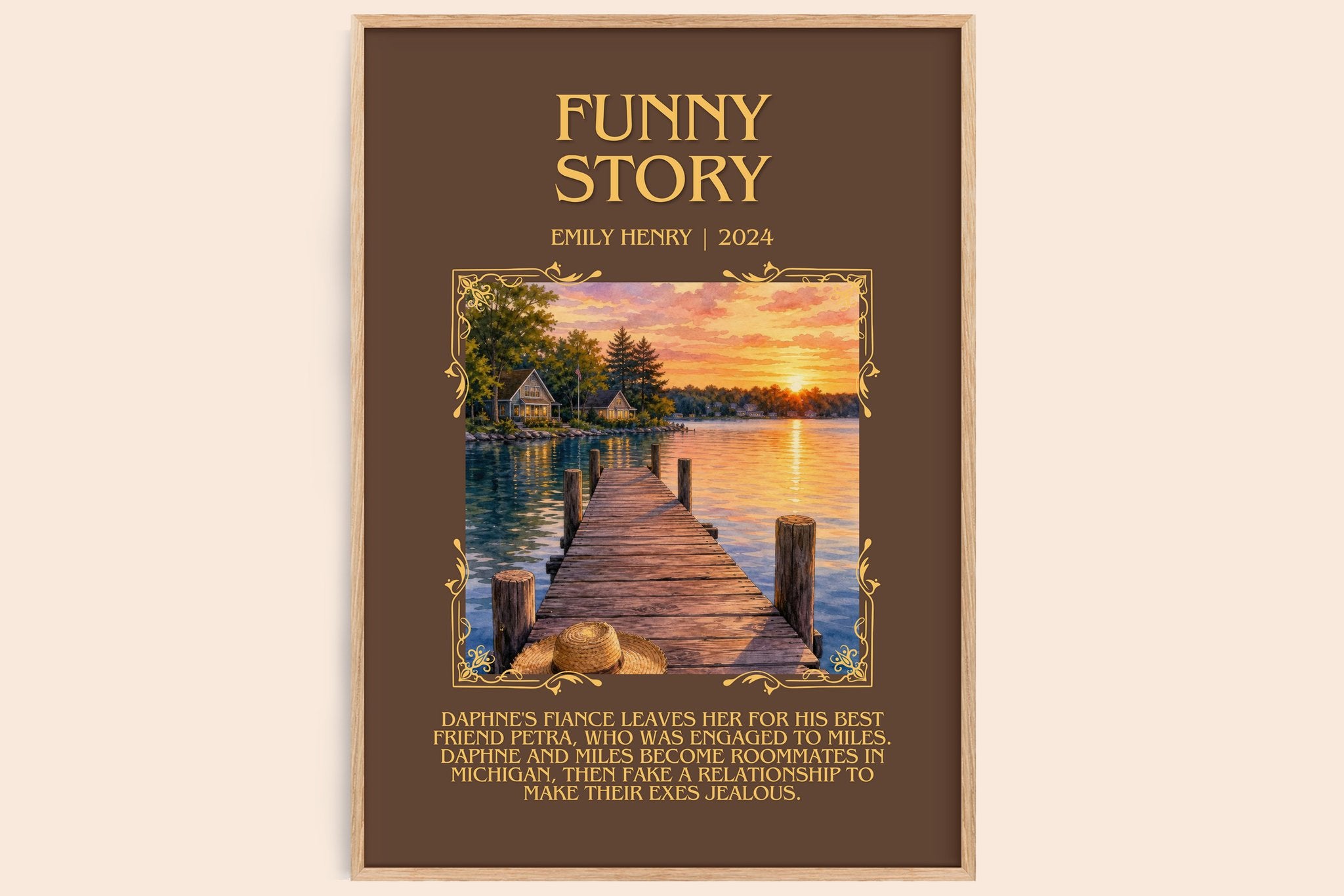 Funny Story Minimalist Book Poster by Emily Henry
