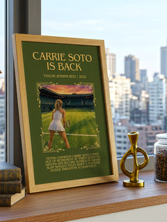 Carrie Soto Is Back Minimalist Book Poster by Taylor Jenkins Reid – image 3