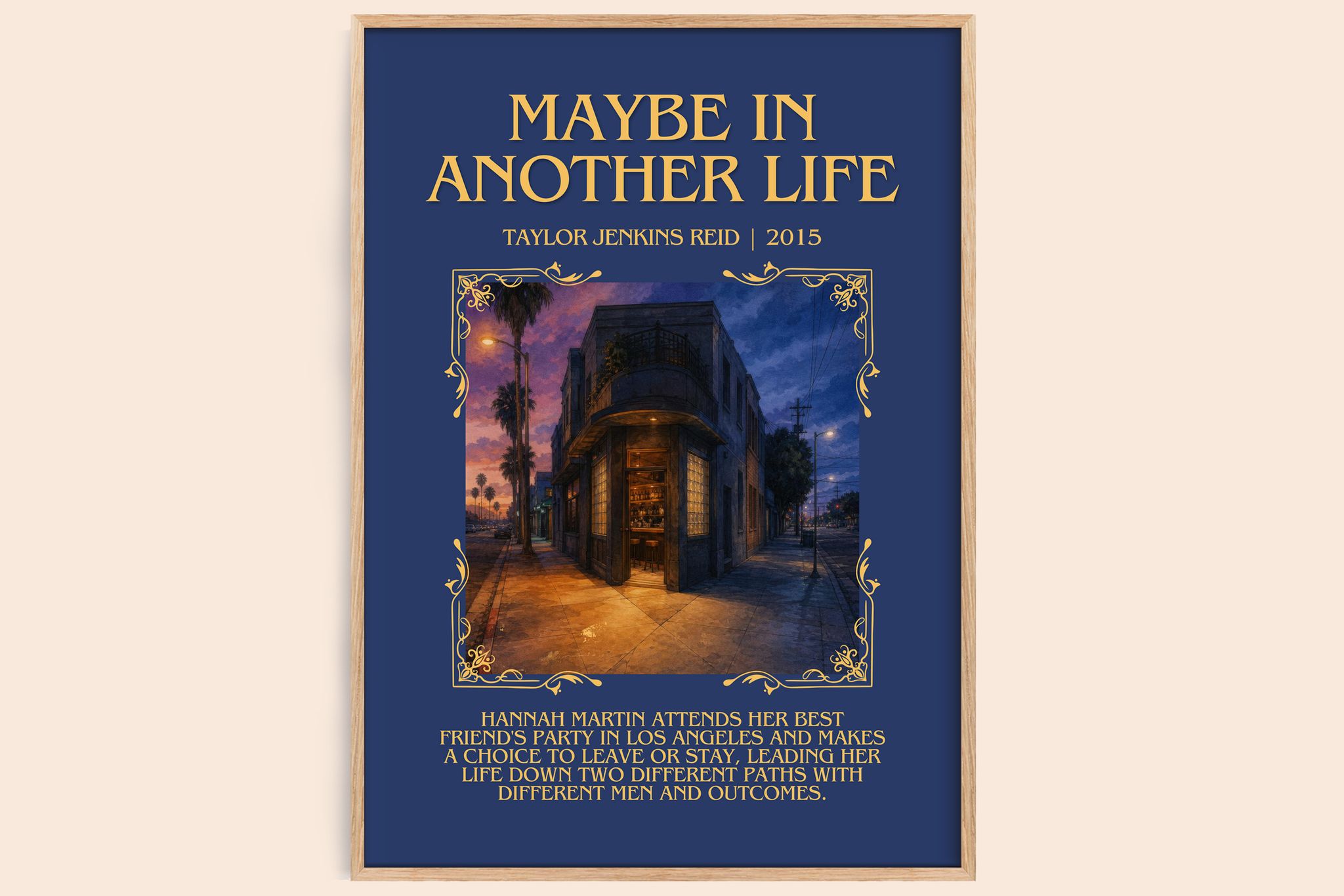 Maybe in Another Life Minimalist Book Poster by Taylor Jenkins Reid