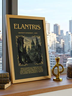 Elantris Minimalist Book Poster by Brandon Sanderson – image 3