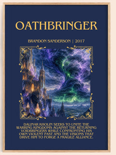 Oathbringer Minimalist Book Poster by Brandon Sanderson – image 1