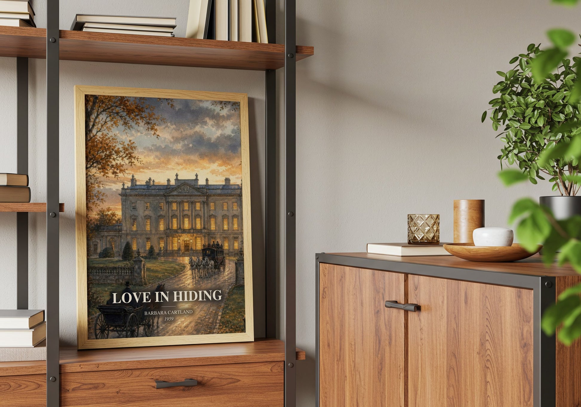 Love In Hiding book watercolour illustration paper finish options – matte satin gloss