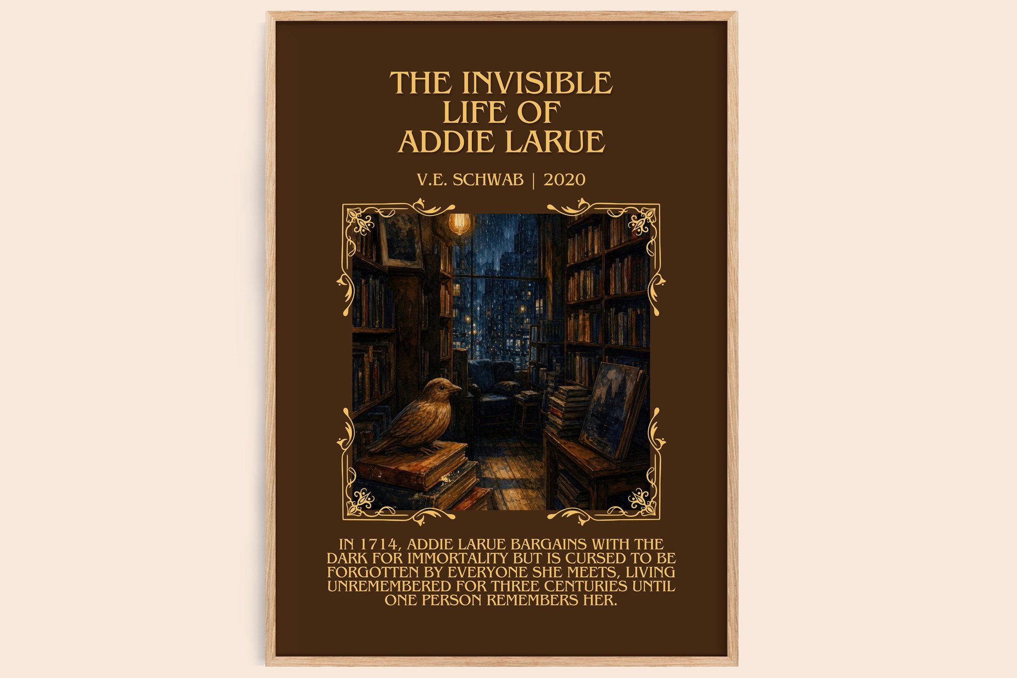 Invisible Life of Addie LaRue Minimalist Book Poster by V.E. Schwab