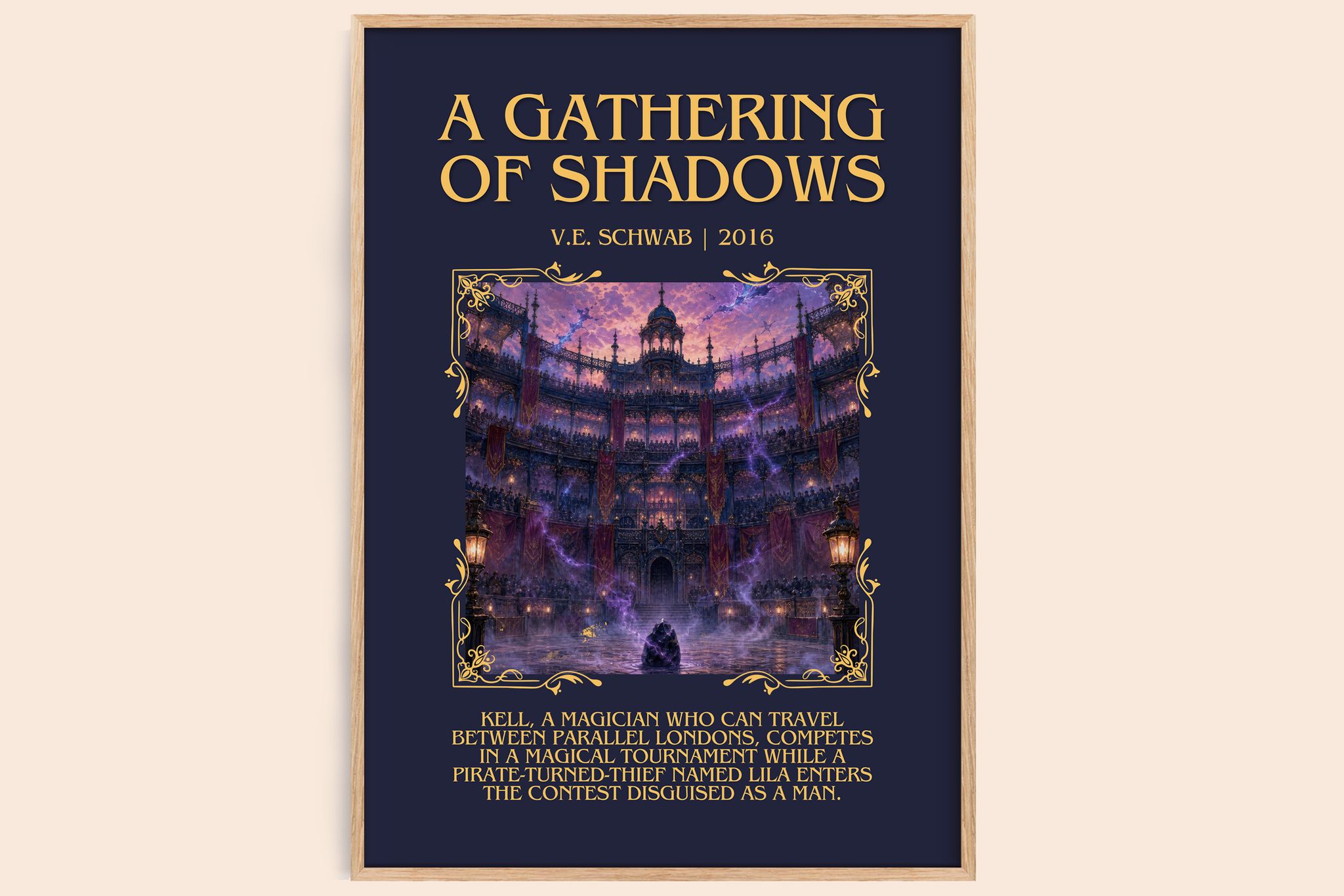 A Gathering of Shadows Minimalist Book Poster by V.E. Schwab