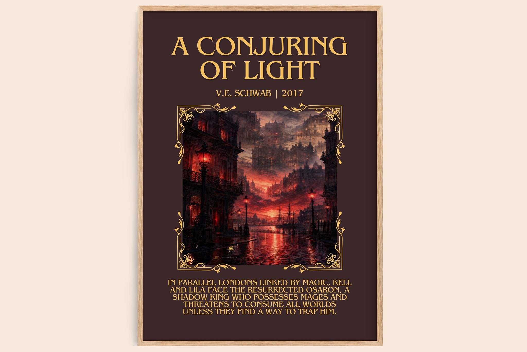 A Conjuring of Light Minimalist Book Poster by V.E. Schwab