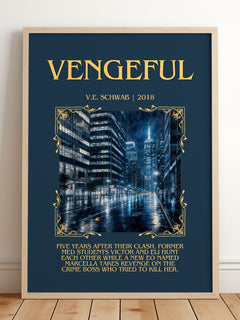 Vengeful Minimalist Book Poster by V.E. Schwab – image 2