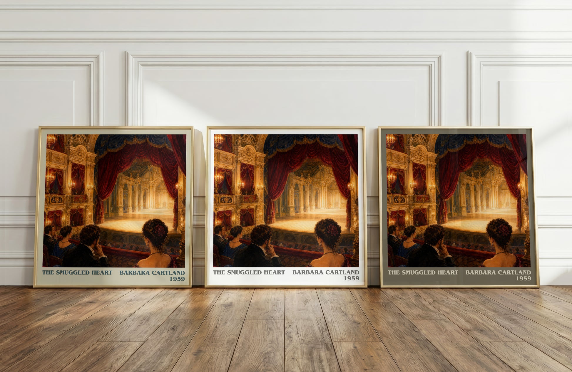 The Smuggled Heart literary art print colour and style options – Barbara Cartland book art