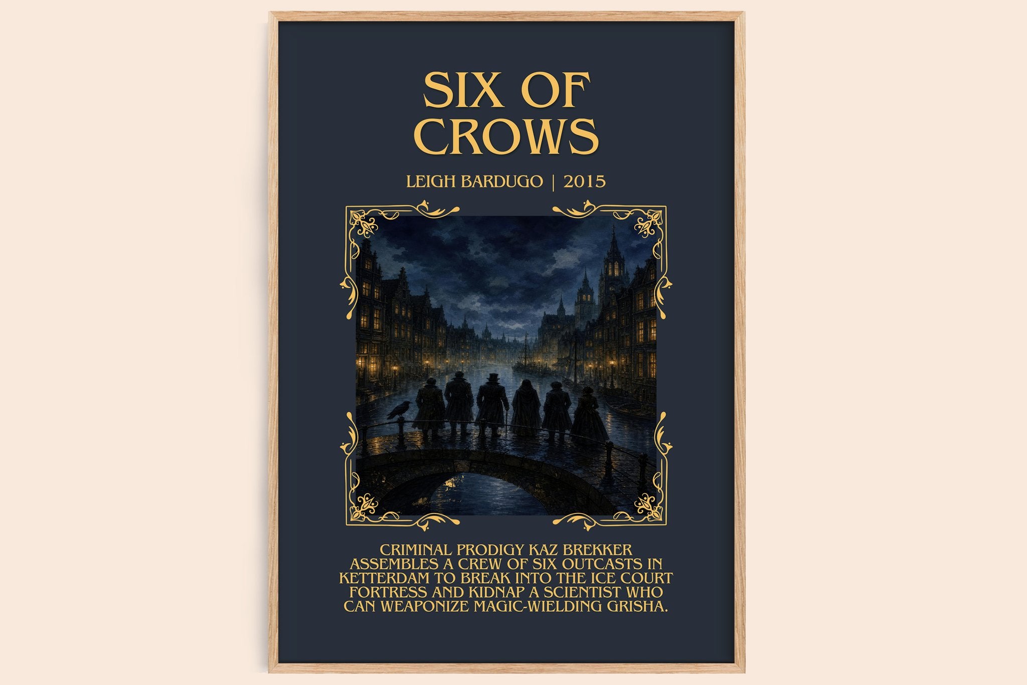 Six of Crows Minimalist Book Poster by Leigh Bardugo